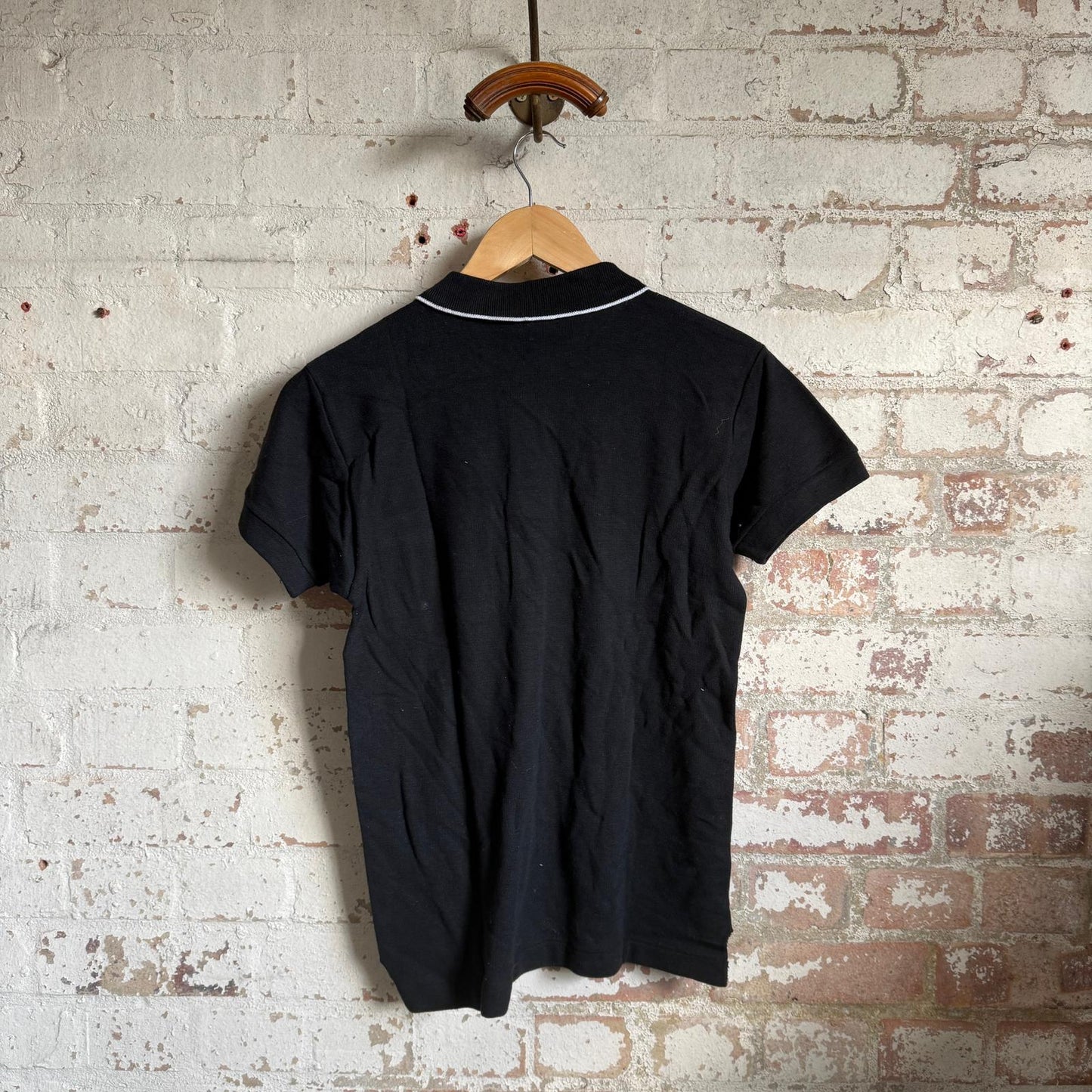 1960s Black Cotton Dead Stock British Leisure Polo Shirt