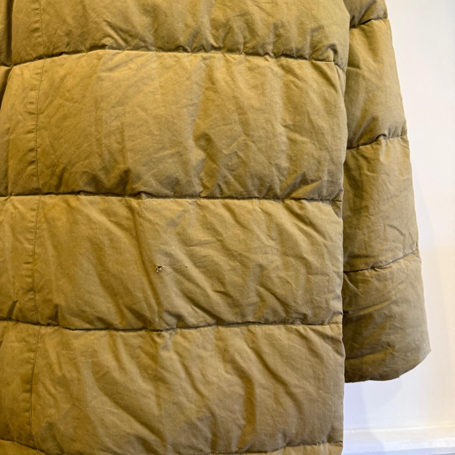 1970s Cotton Down Fill French Long Puffer Jacket