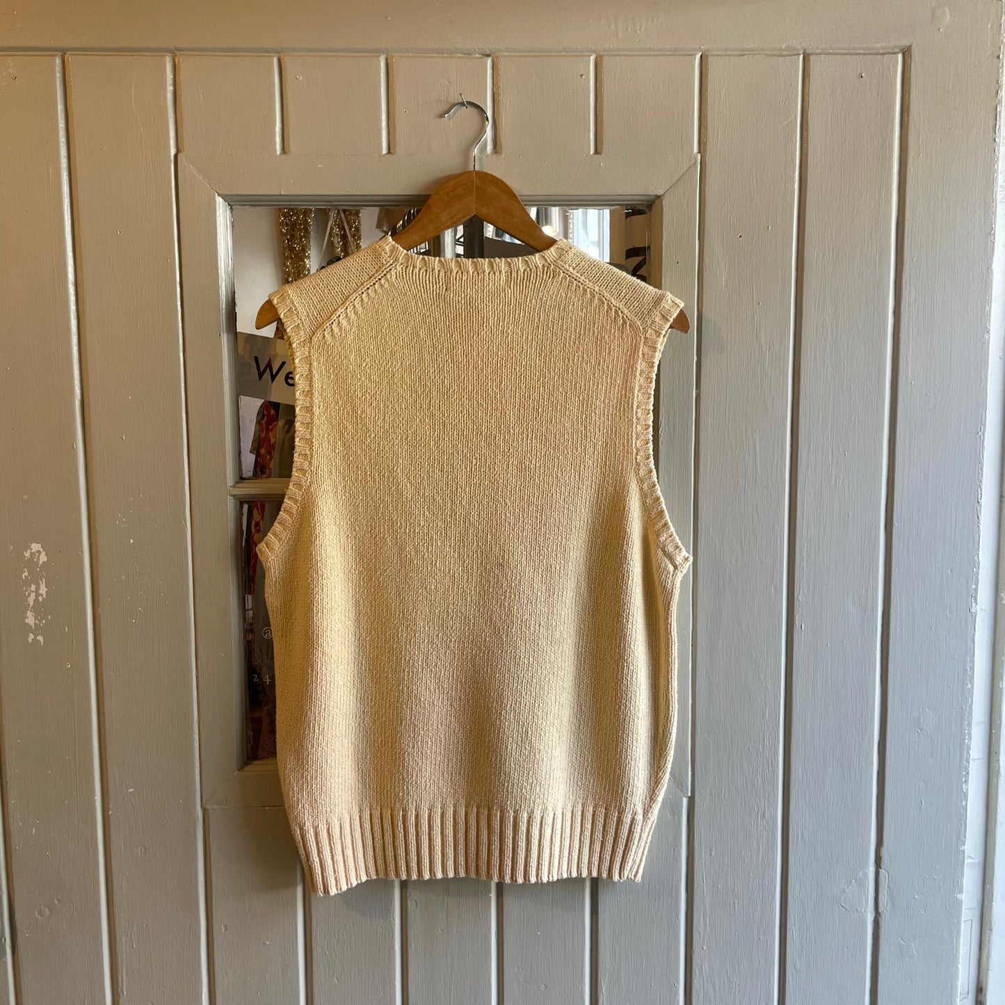 90s Cream Ralph Lauren Knitted Tank Top Sweater Vest