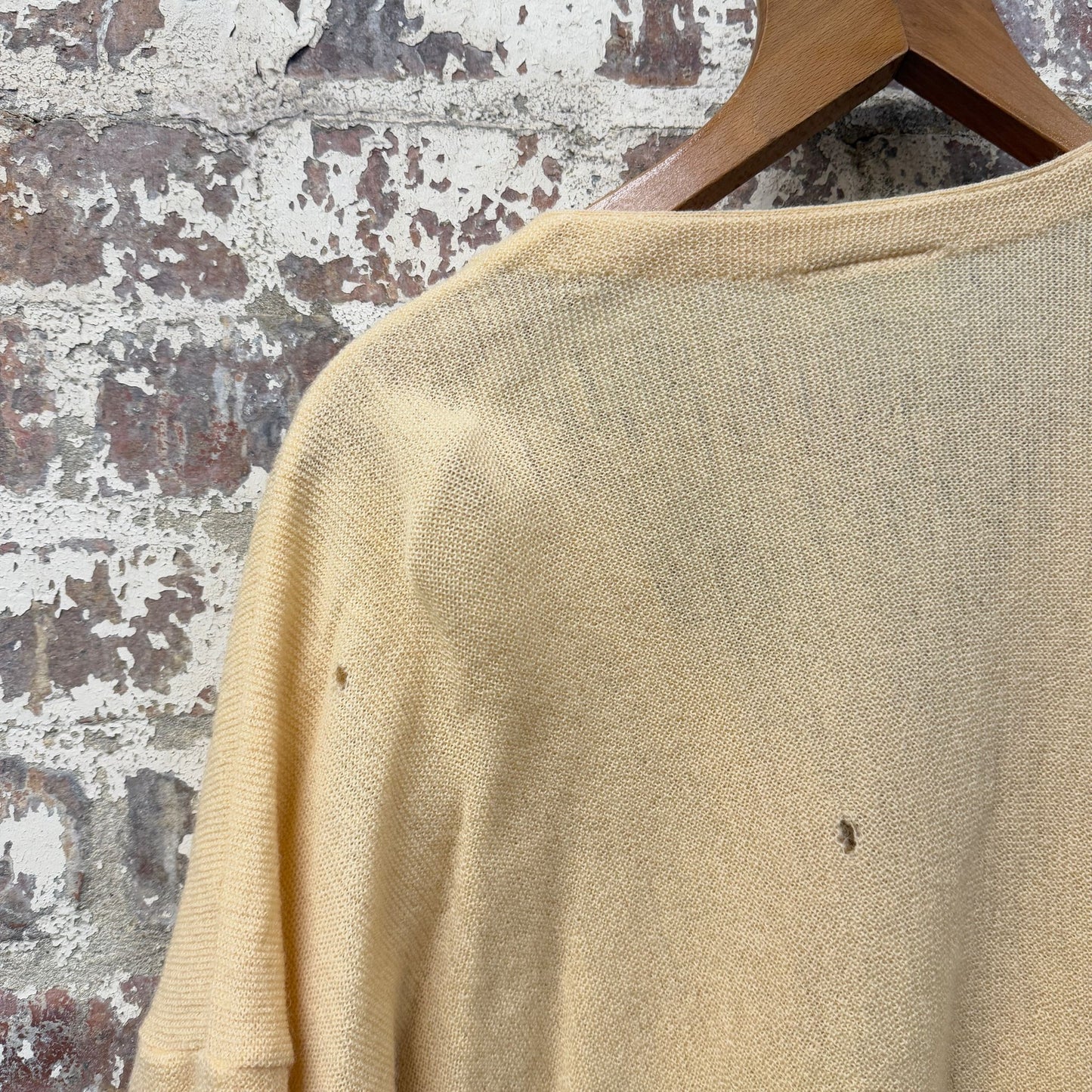1980s Yellow Chemise Lacoste Cardigan Jumper