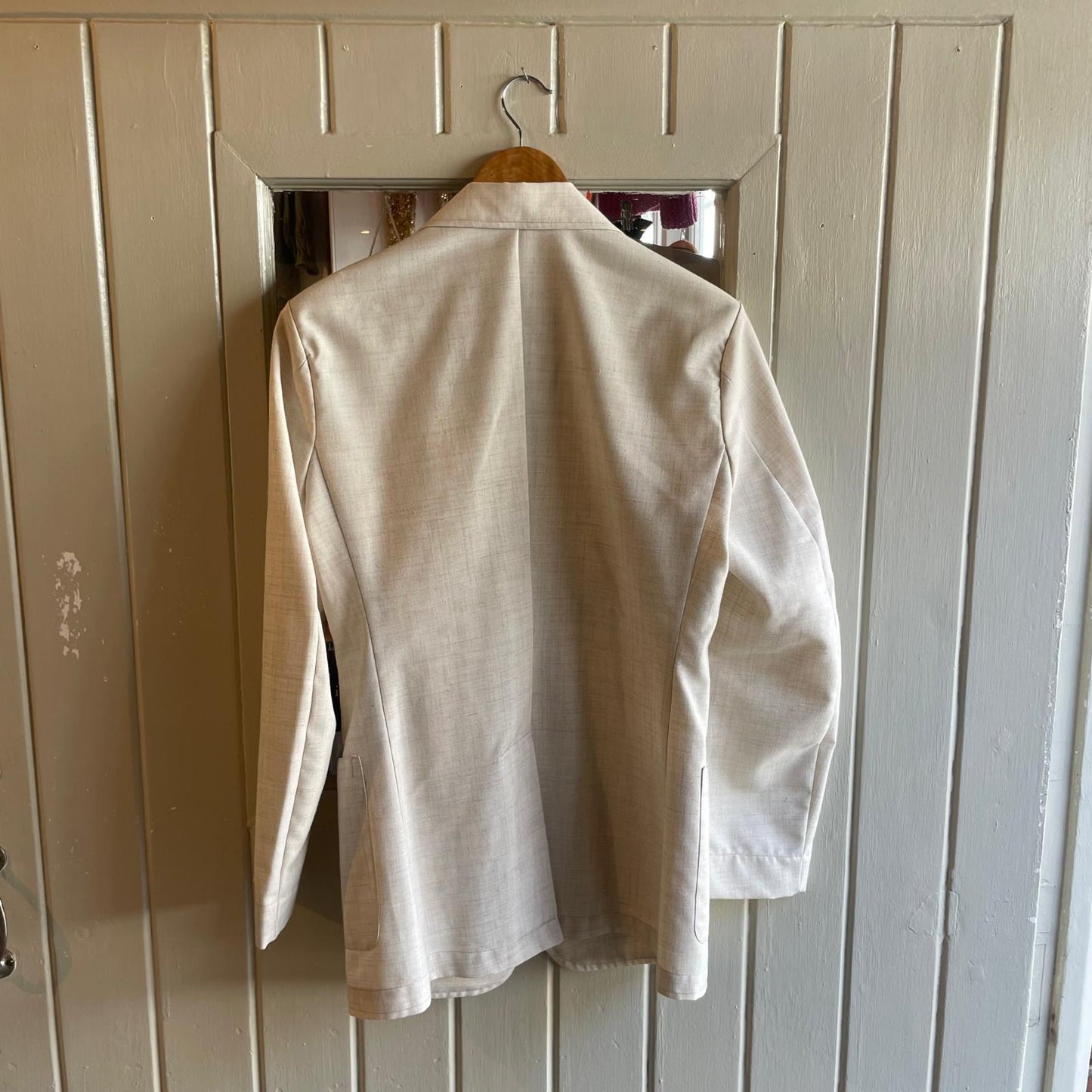 Vintage 70s/80s Cream John Peck Suit Blazer Jacket