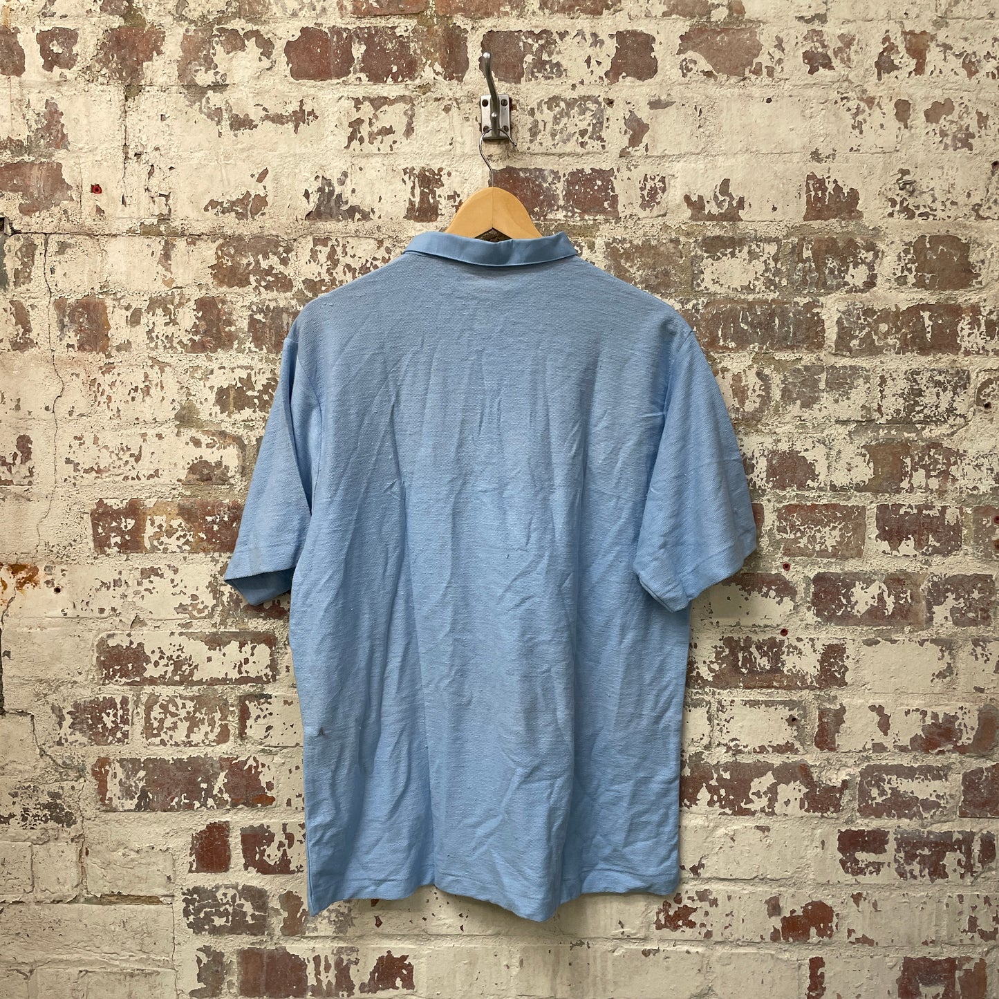 Vintage 1980s 1990s Blue Knitted Shirt
