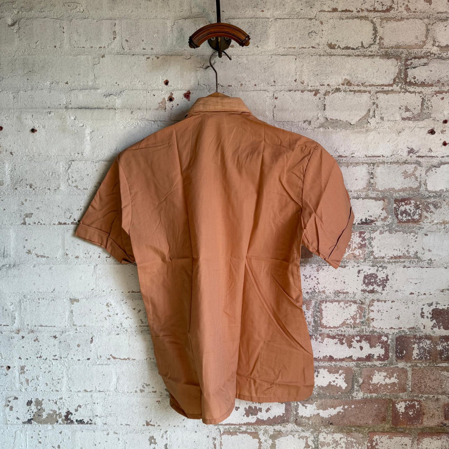 1970s Brown Striped Leisure Shirt