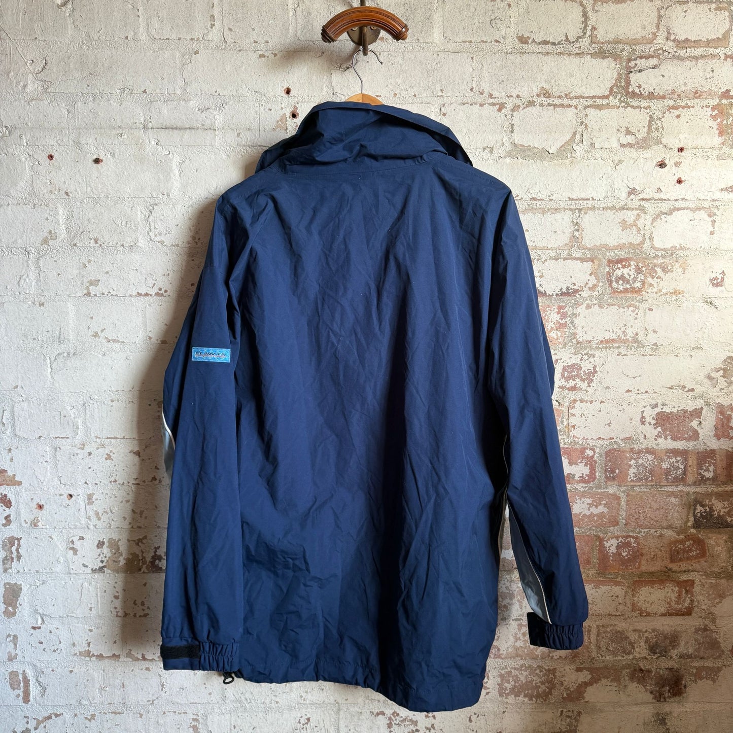 1990s Navy Animal Surf Pullover Jacket