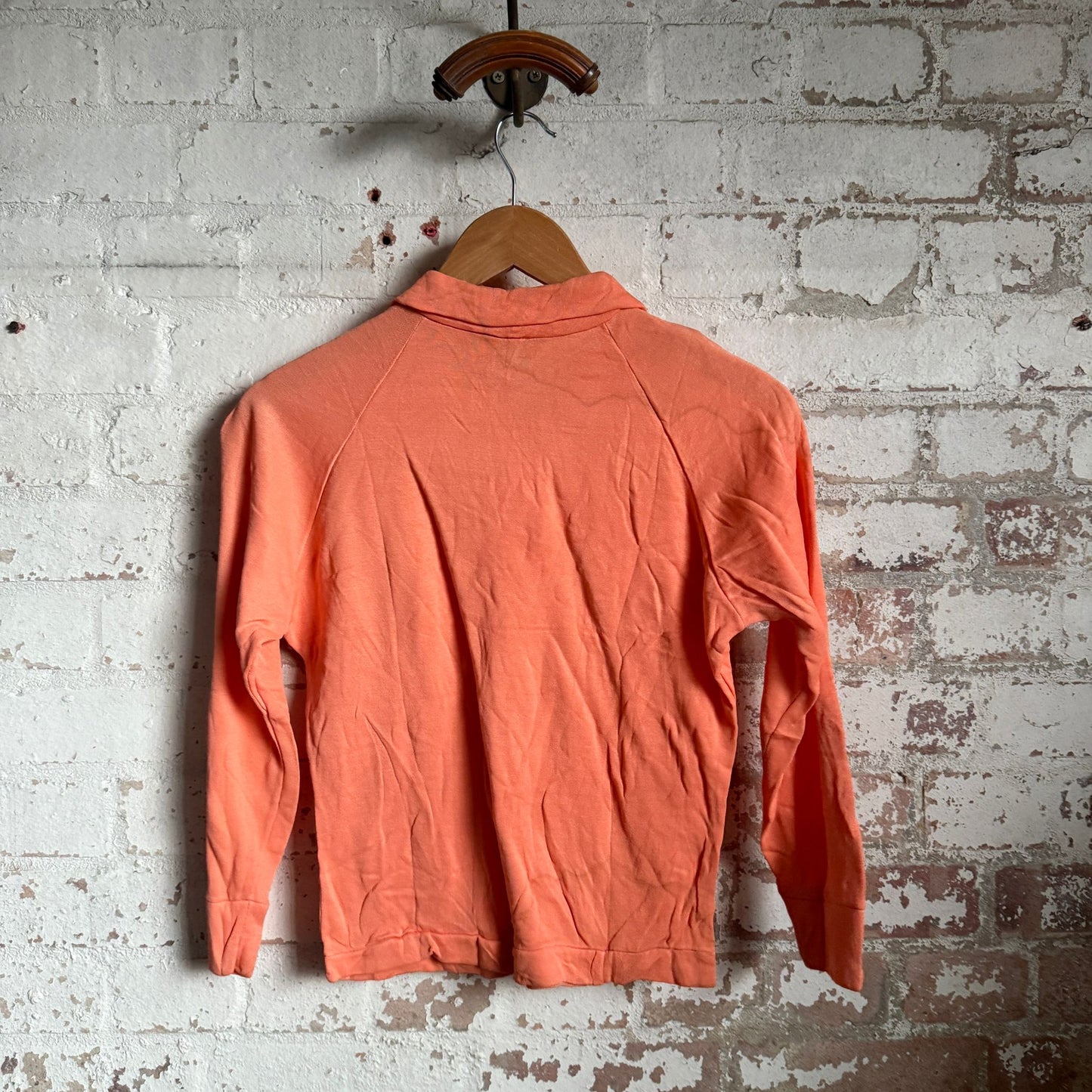 1960s Peach British Polo Shirt Top