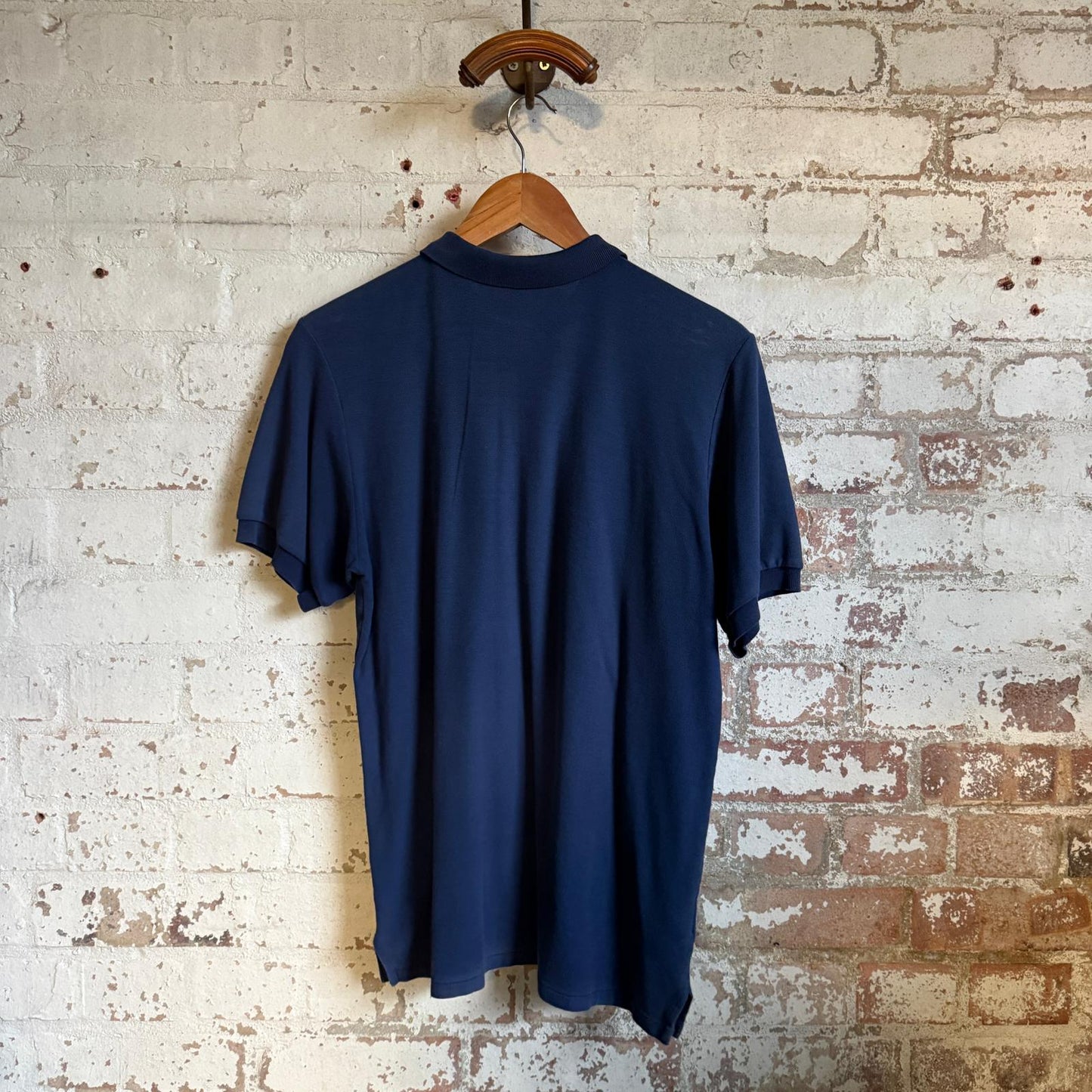 1980s Navy Faded Polo Shirt