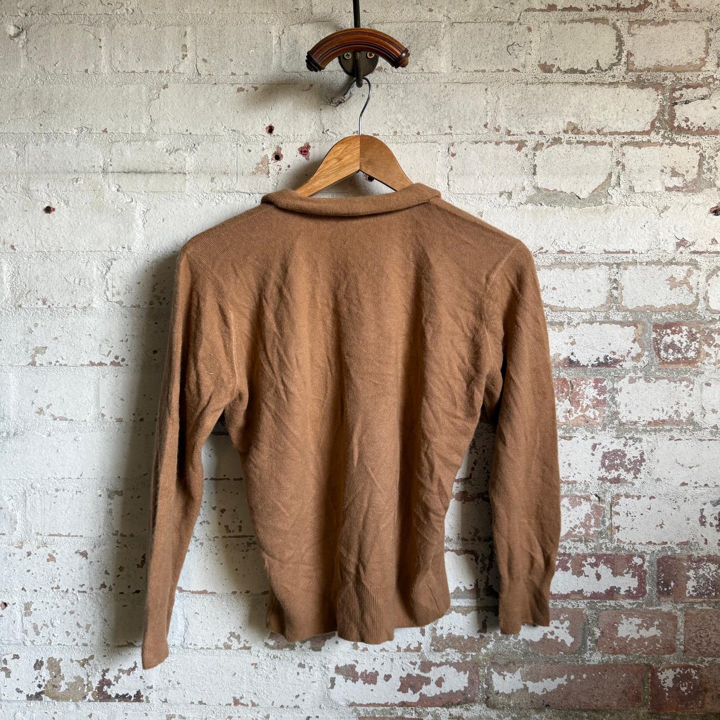 1970s Brown Unusual Knitted Jumper