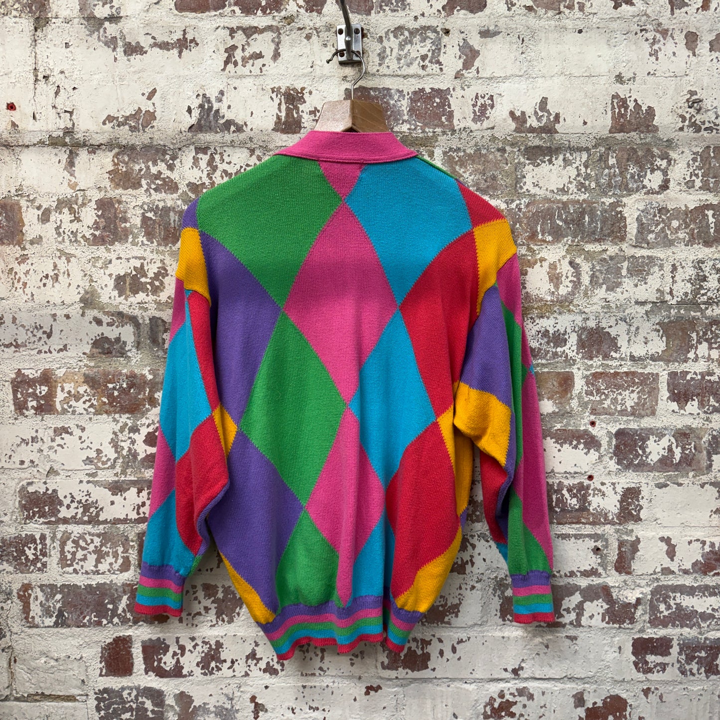 1990s Multicoloured Paco Cardigan Knitted Jumper