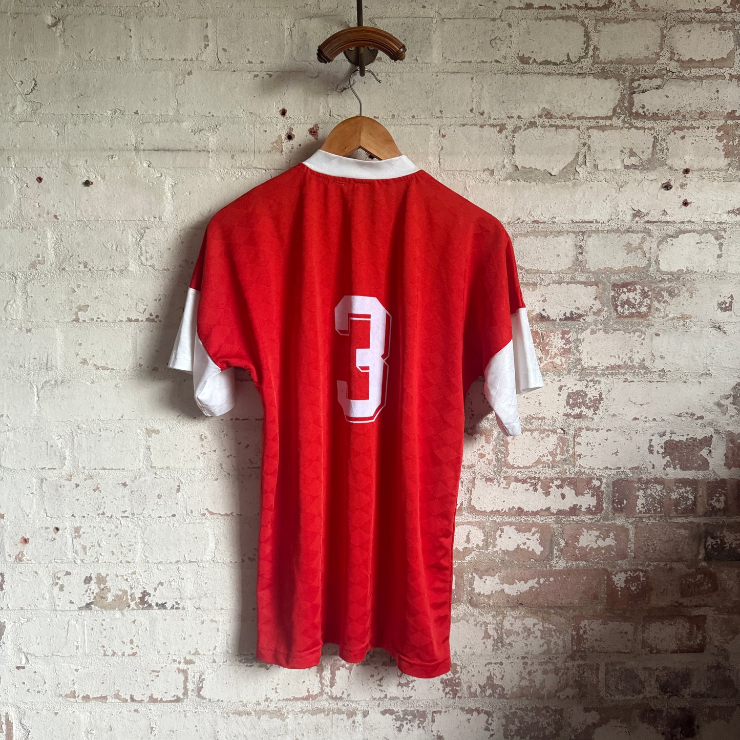 1980s Red Graphic 'Tropics' Football Shirt