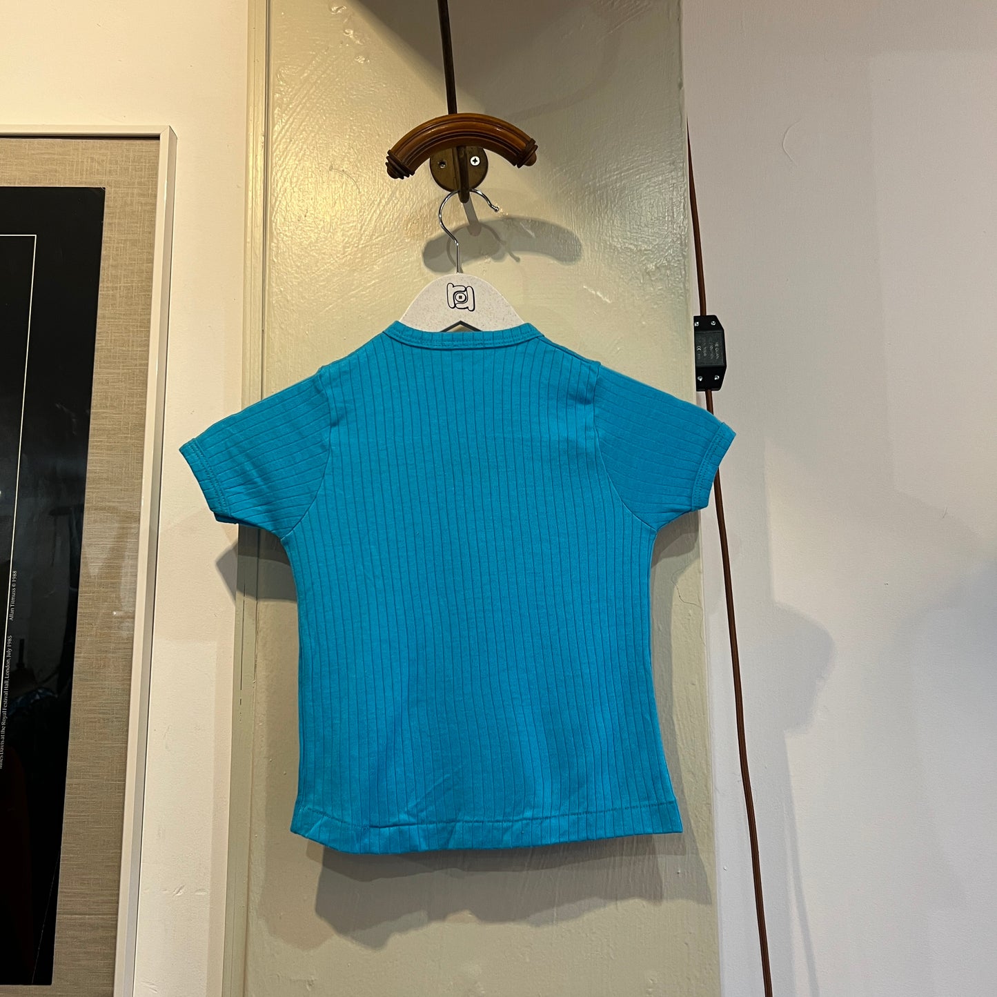 Kids Blue Button Polo Shirt