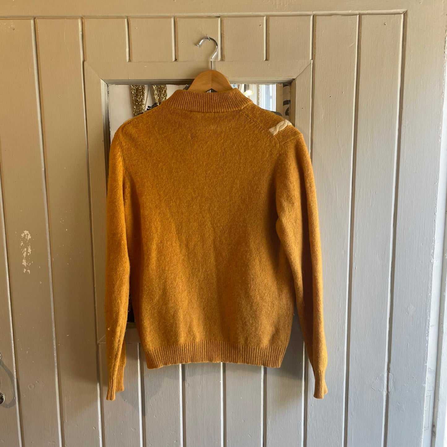 1970s Mustard Knitted Wool Jumper