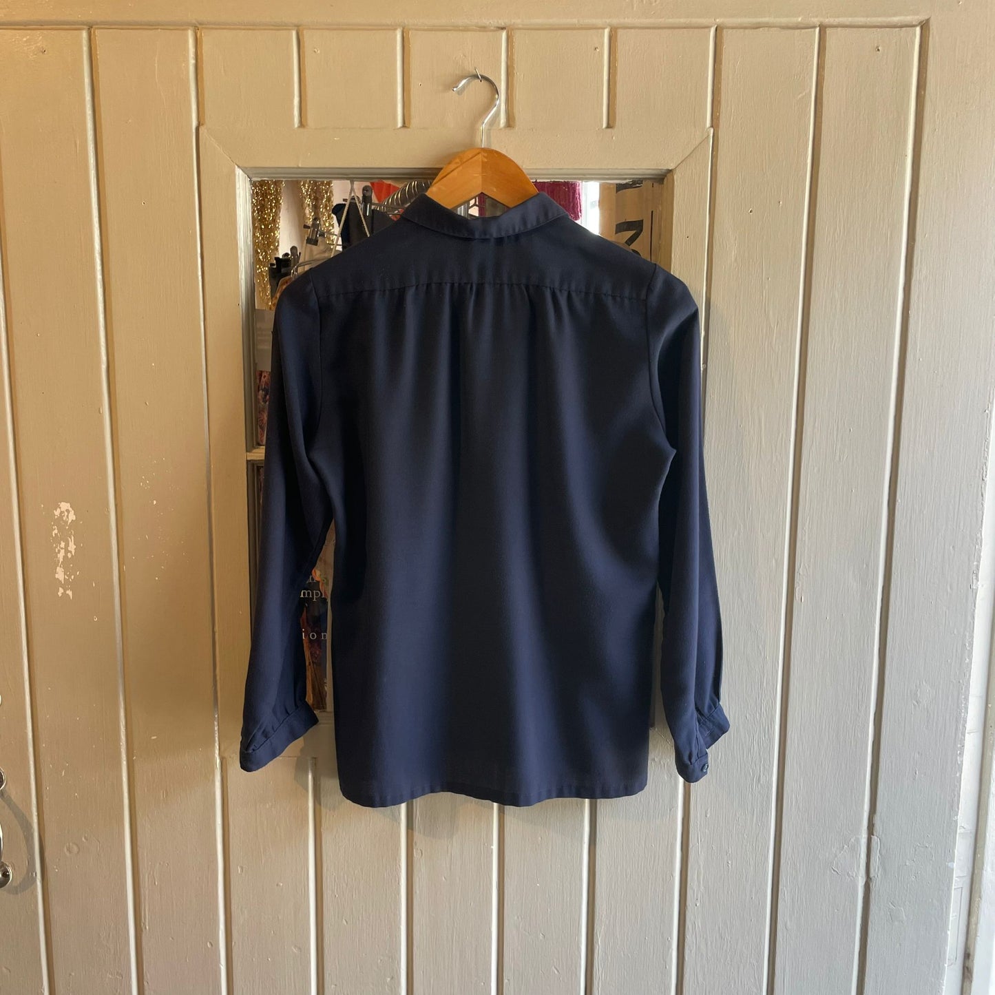 Vintage 70s/80s Navy Button Cotton Shirt