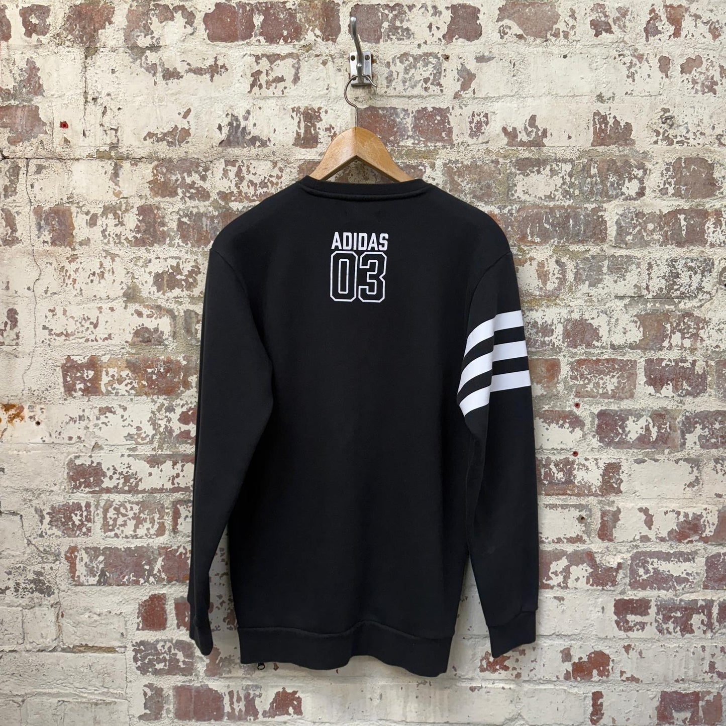 Black Adidas Print Sweatshirt