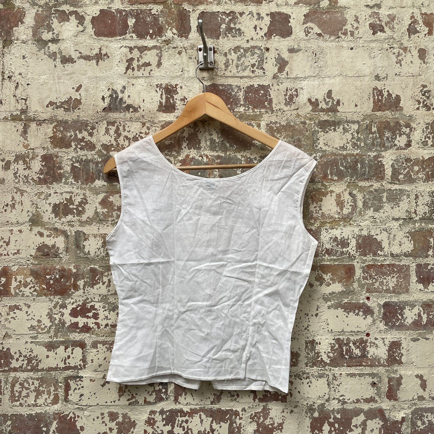 Vintage 1950s 1960s White British Blouse Top