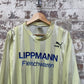 Vintage 1970s 1980s Yellow Puma Print Football Shirt Top