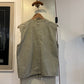 1980s Beige Levis Zip Up Utility Vest