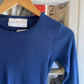 Vintage 70s/80s Navy Cotton Blank Long Sleeve Top