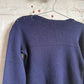 1970s 1980s French Wool Military Knitted Jumper