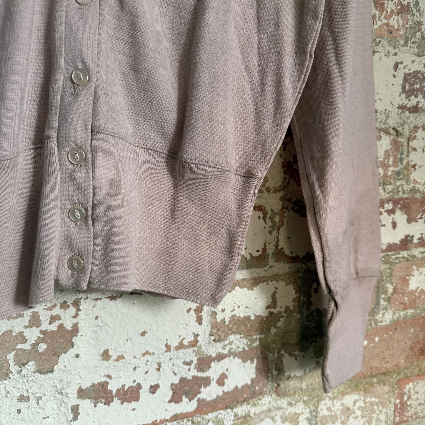 1950s Beige Wool Knitted Cardigan Jumper
