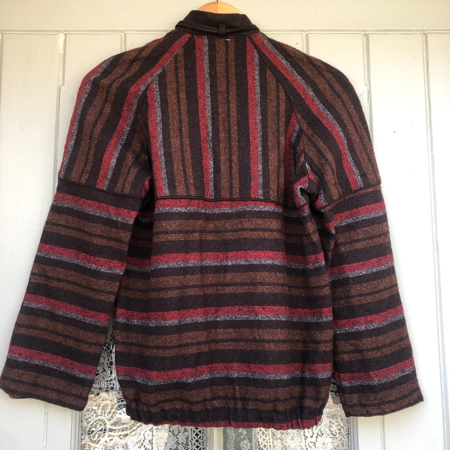 1970s Brown Wool Stripe Jacket