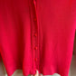 1960s Red Buttoned Cardigan Jumper