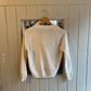 1960s White Knitted Cardigan Jumper