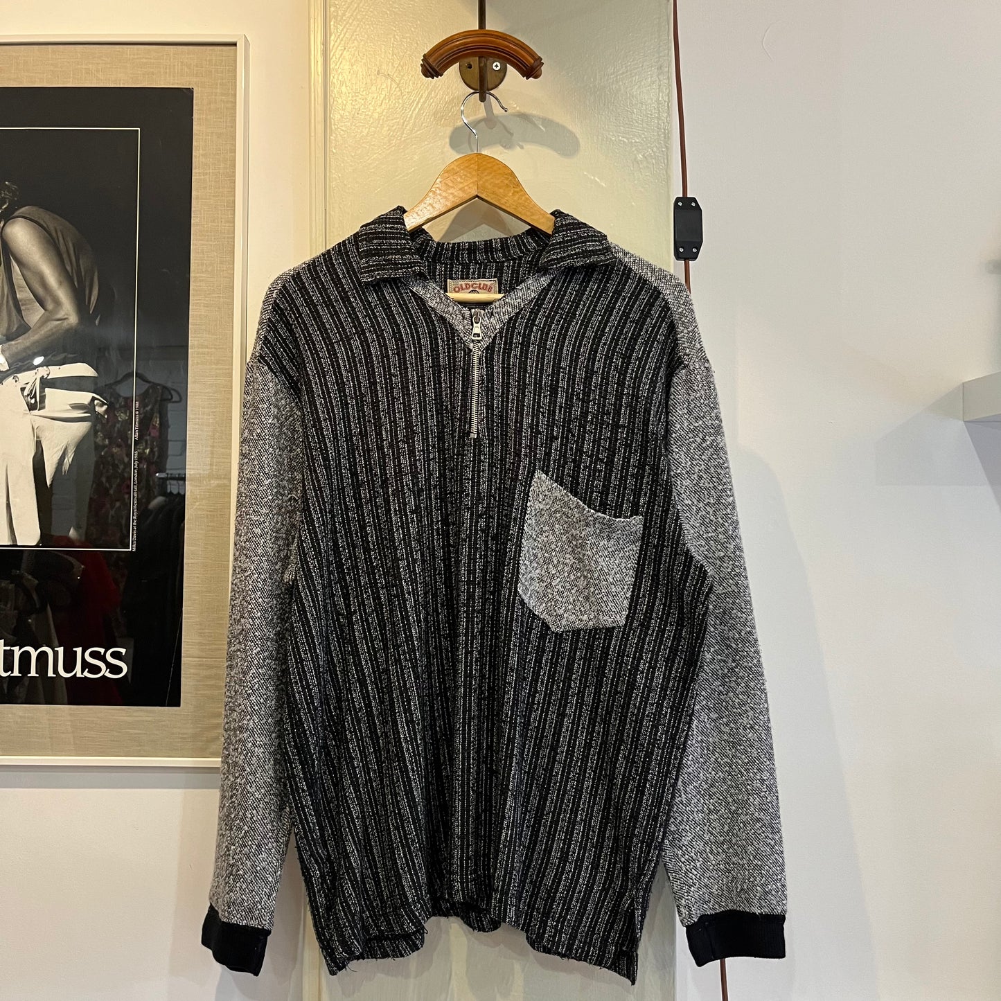 1980s Zip Knitted Pocket Shirt