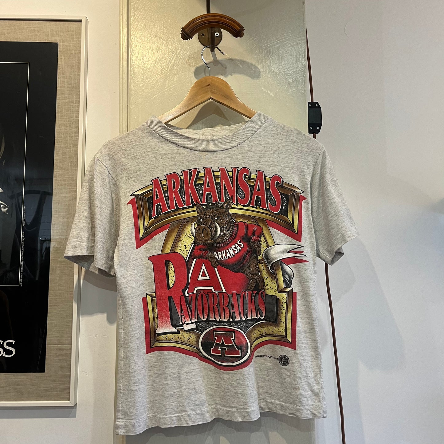 1990s Grey Razorbacks Graphic T-shirt