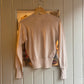 1950s Beige Knitted Button Up Cardigan Jumper