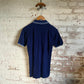 1960s Navy British Timex Patterned Polo Shirt