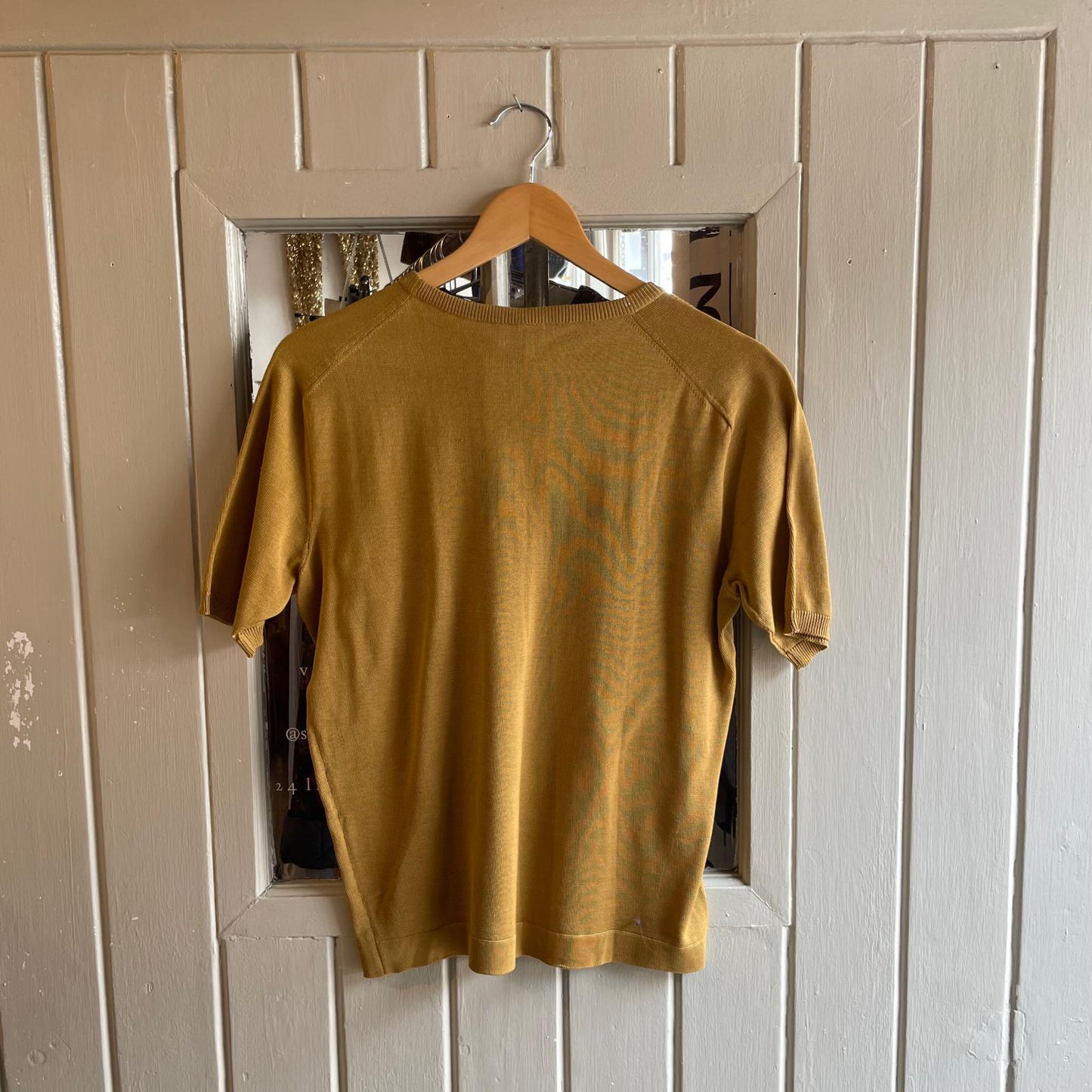 1960s Beige Knitted Pocket T-Shirt