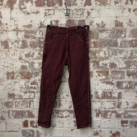 1960s British Red Stripe Work Trousers