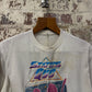 1980s 1986 White Status Quo Graphic Band T-shirt