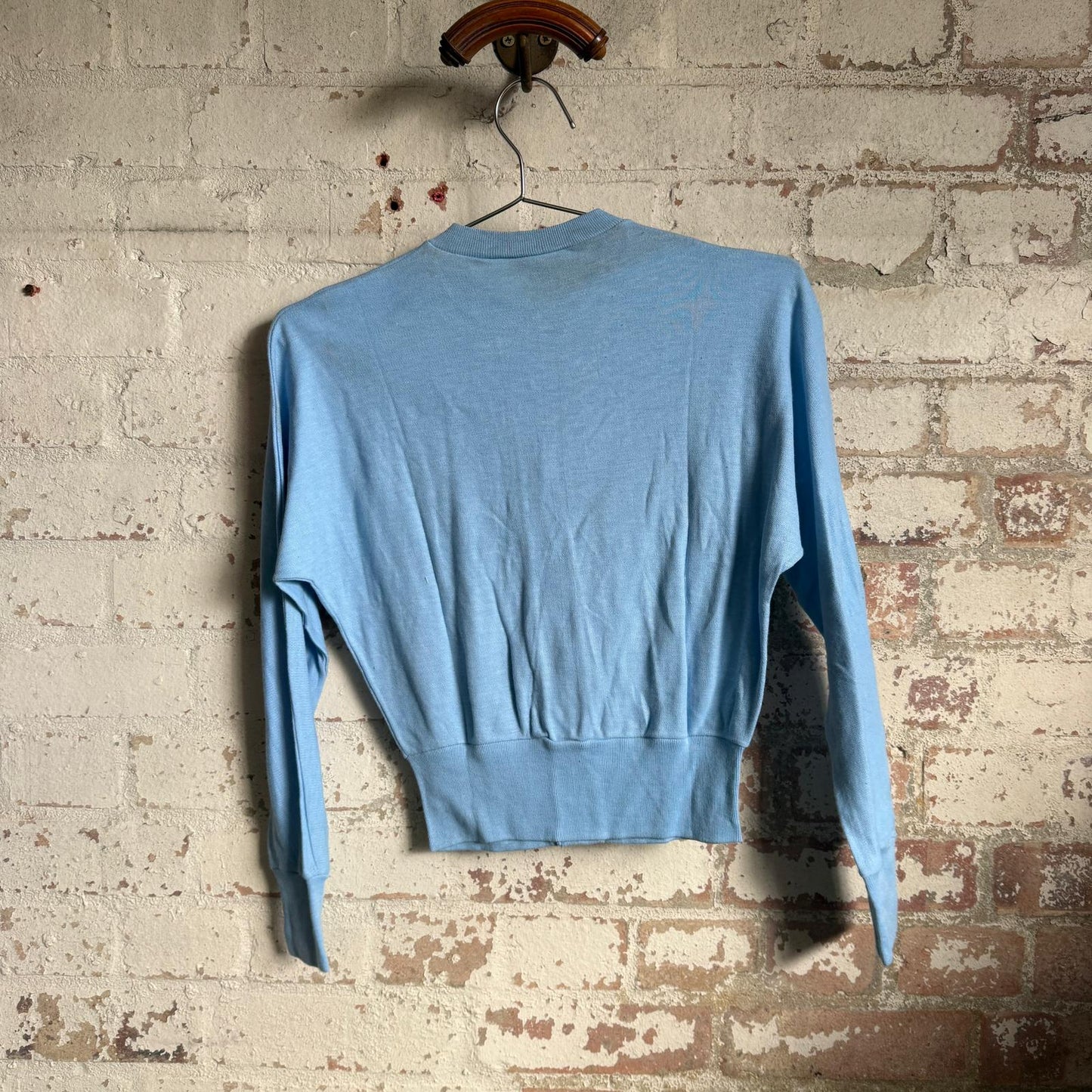 1960s Blue Cotton Button up Cardigan