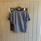 Vintage 60/70s Blue Striped Cotton T-shirt