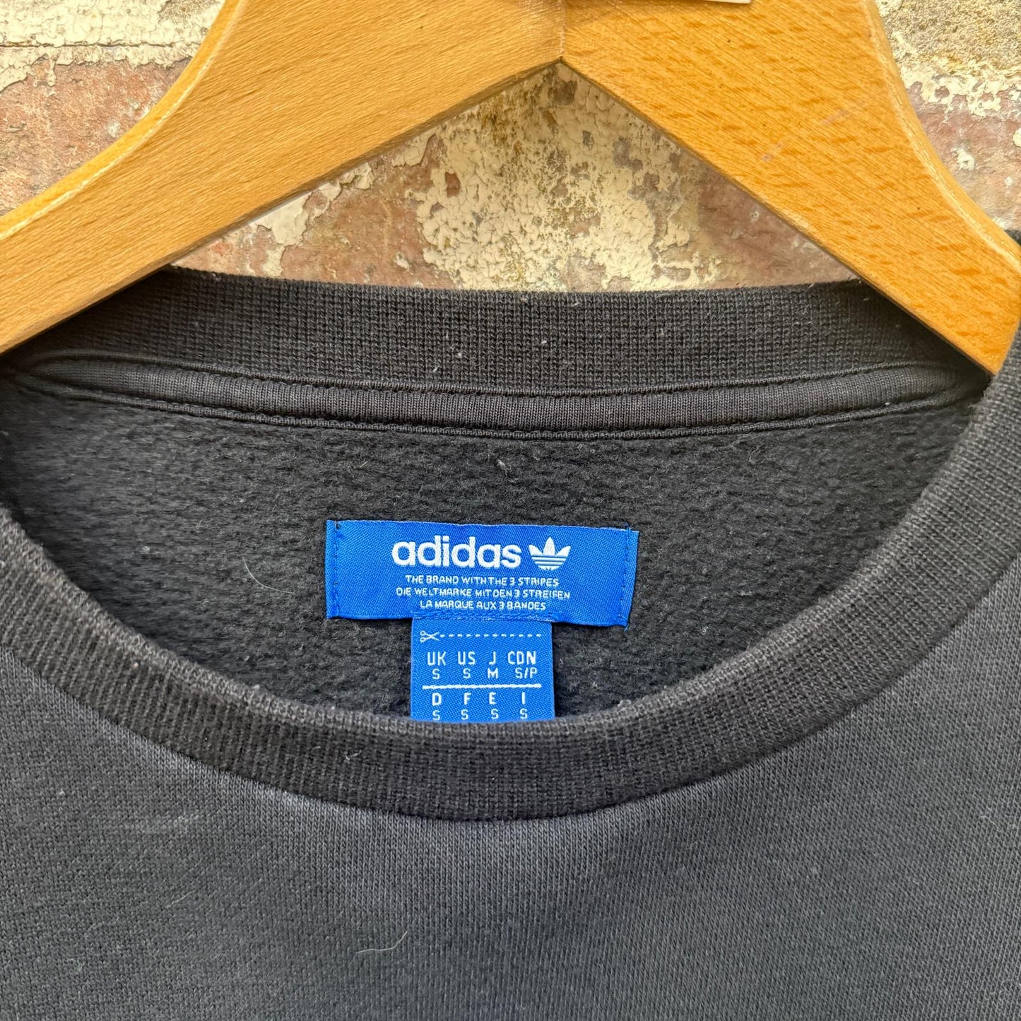 Black Adidas Print Sweatshirt
