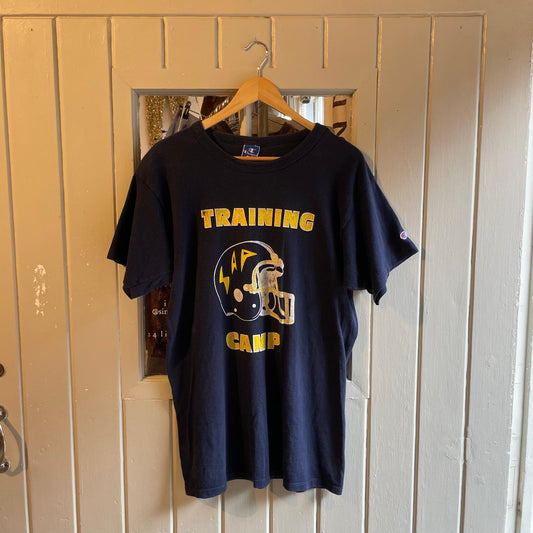 1990s Navy Champion Training Graphic T-shirt