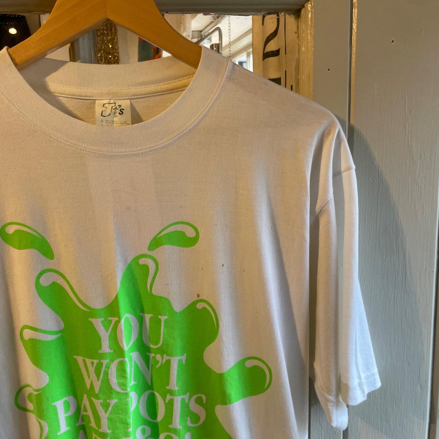 1990s White B&Q Graphic T-shirt
