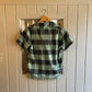 1960s Green Checkered Pullover Leisure Shirt