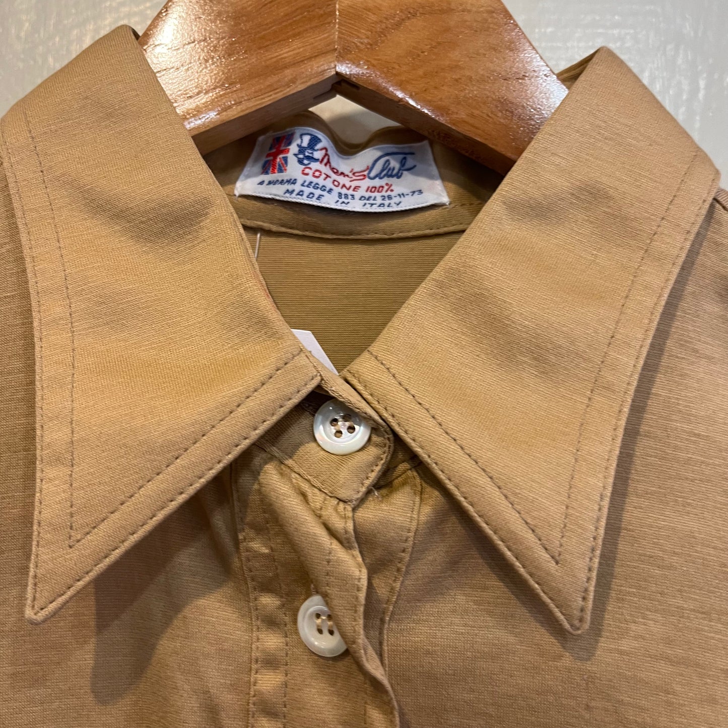1970s Mustard Yellow Short Sleeve Polo Shirt
