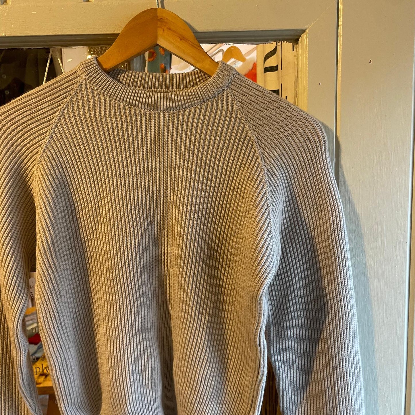 1960s Light Grey Knitted Wool Jumper