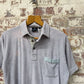 1970s Towelling Grey Tootal Polo Shirt Top