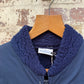 1980s Navy Shearling Fleece Gilet Jacket