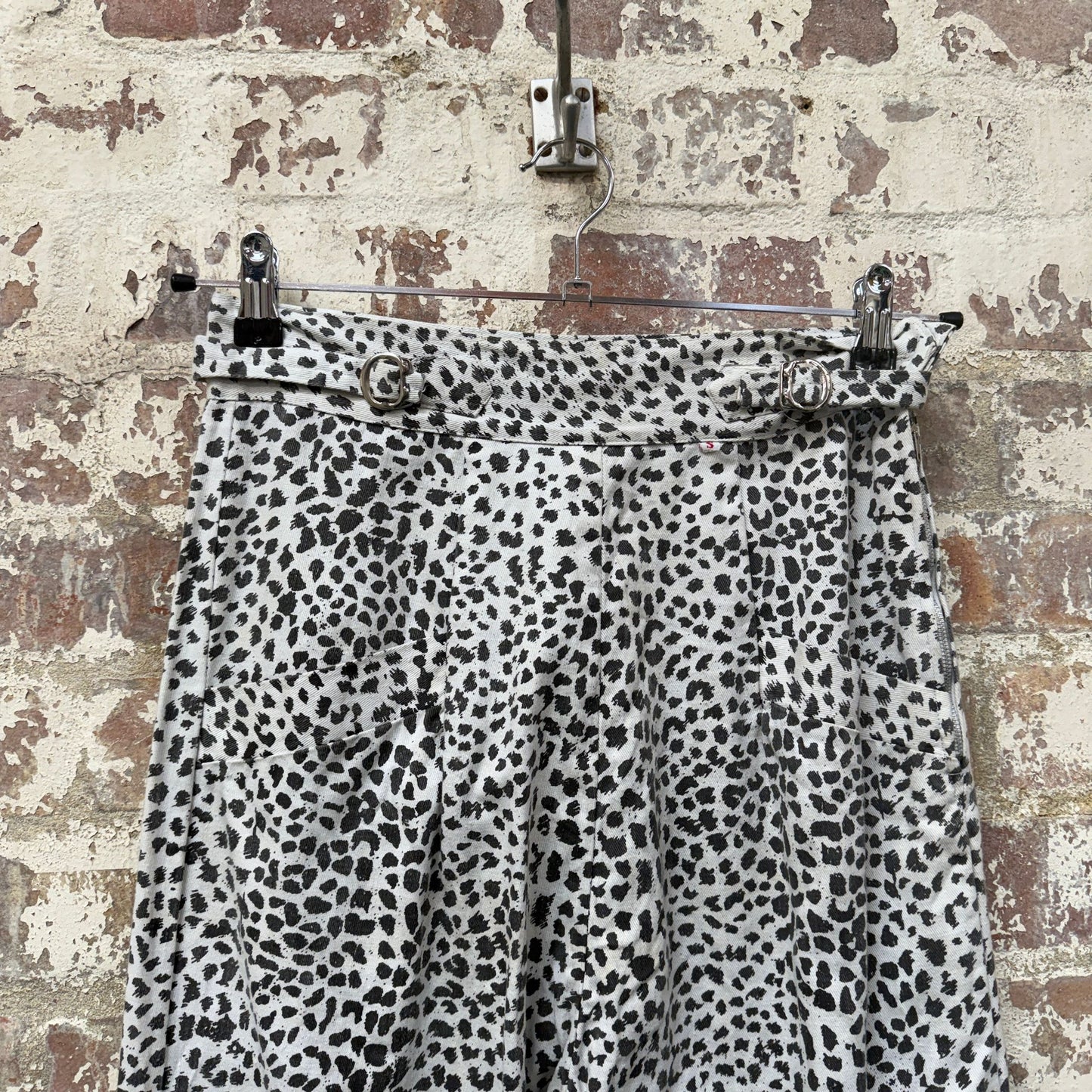 1960s British Leopard Graphic Cotton Trousers