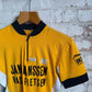 1970s Yellow Cycling Zip Shirt Top