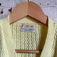 1960s Yellow Cable Knitted Cardigan