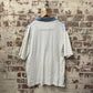 1980s White Checkered Short Sleeve Shirt