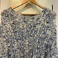 1980s Patterned Light Blue Knitted Jumper