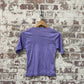 Vintage 1970s 1980s Purple Blank T-Shirt Top