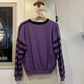 1980s Purple Graphic Arizona Football Sweatshirt